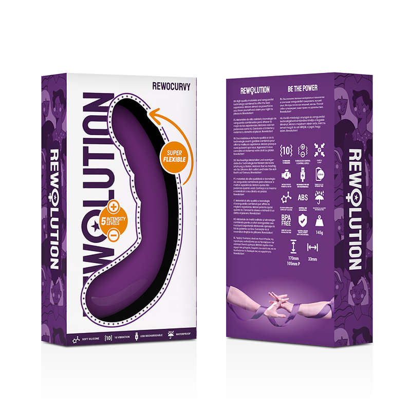 RewoCurvy Flexible G-Spot Vibrator | 17.0 cm x 3.3 cm | REWOLUTION