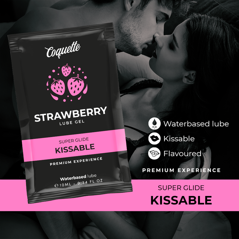 Kissable Water-Based Strawberry Lubricant | 10 ml | COQUETTE CHIC DESIRE