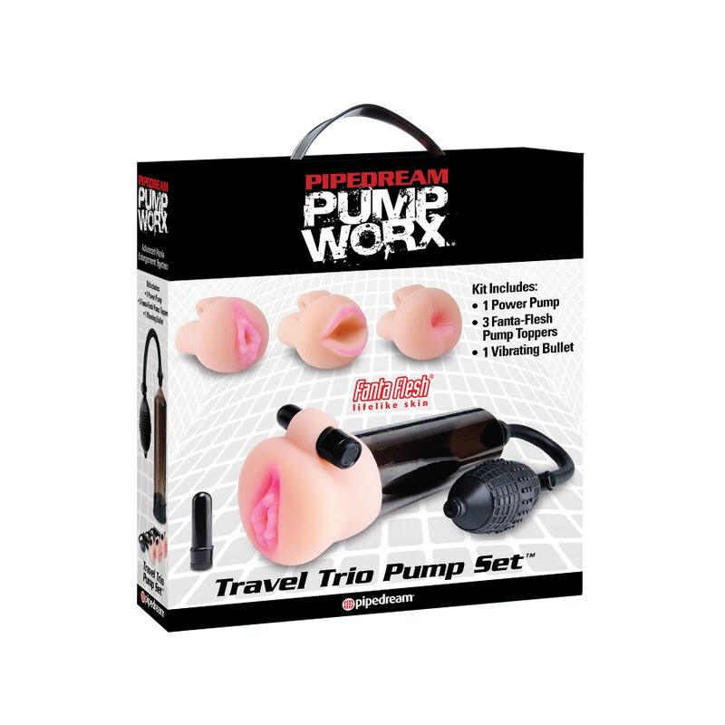 Stimulating Wave Pump with Masturbator | 20.5 cm × 8 cm | PUMP WORX