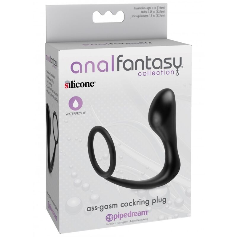 Anal plug with penis ring | 8 cm × 3.3 cm | ANAL FANTASY