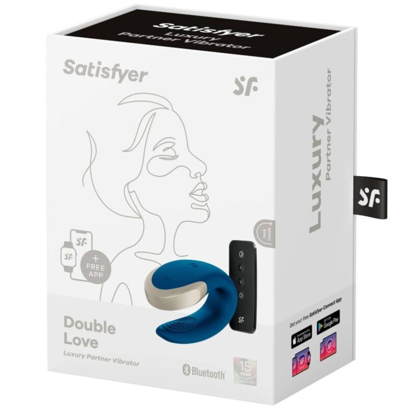 Double Love Luxury Partner Vibrator Blue – Satisfyer