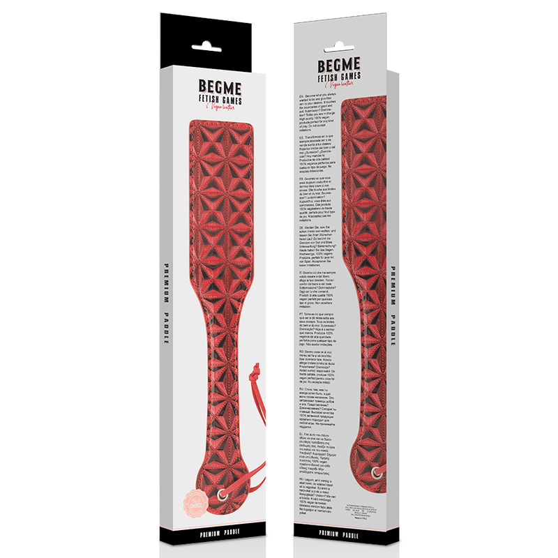 Red Edition Vegan Leather Paddle – BEGME