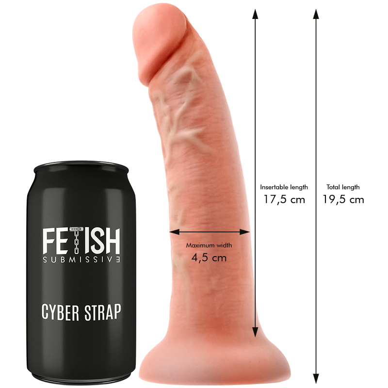 Remote-control silicone strap-on | 19.5 cm × 4.5 cm | FETISH SUBMISSIVE