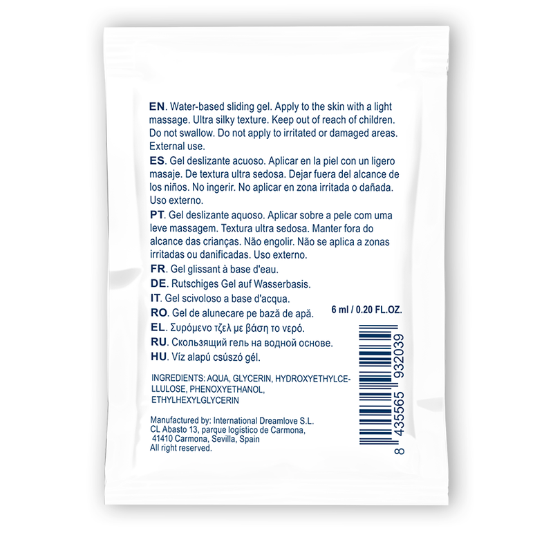 Waterfeel Neutral Water-Based Lubricant (Sliding Gel) | 6 ml Single-Dose