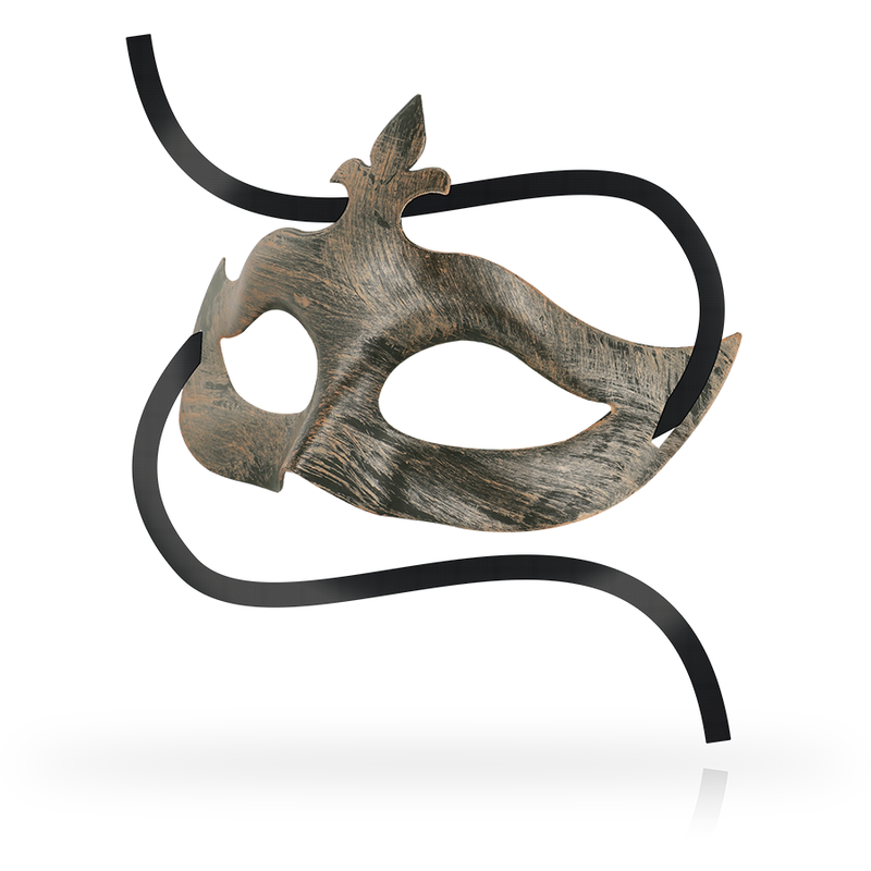 Fleur-de-Lis Copper Venetian Mask