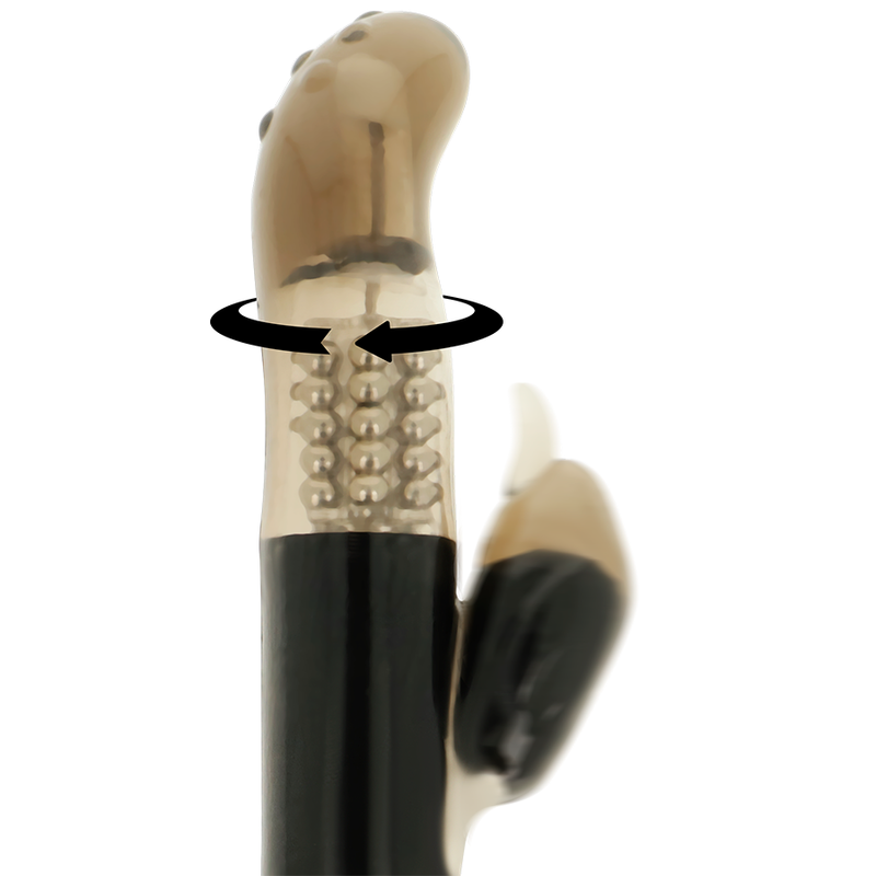 Rotating Vibrator with Dolphin Clitoral Stimulator | 22.5 cm x 3.0 cm | OHMAMA