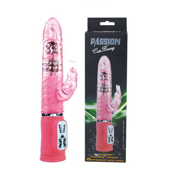 Cute Passion Bunny Vibrator Rotator Pink | 27 cm x 4.5 cm | BAILE