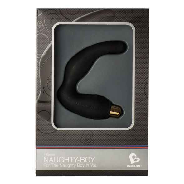 Naughty-Boy Male G-Spot & Perineum Vibrator | 10 cm × 2.5 cm | ROCKS-OFF