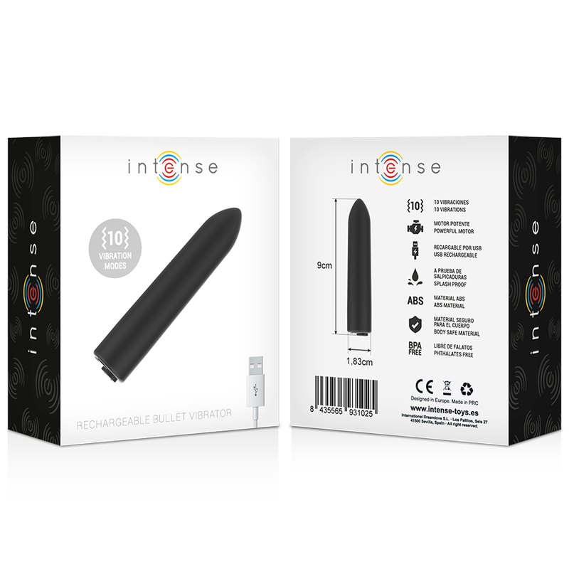 Vibrating Bullet | 8.5 cm x 1.7 cm | 10 Modes | INTENSE