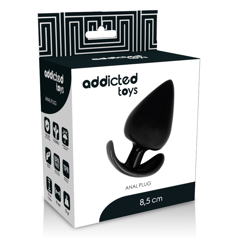 Black Anal Plug 8.5 cm x 4.5 cm