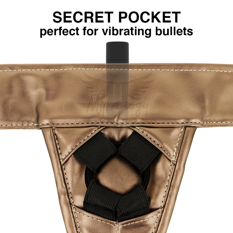 Bronze vegan strap-on harness | fits S/M 34–46 | MYTHOLOGY
