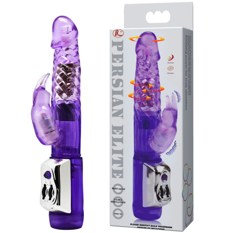 Persian Elite Rabbit Rotator Vibrator | 23 cm x 3.5 cm | BAILE