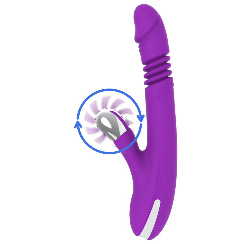 Bunny Funny Up and Down 2.0 Clitoral Vibrator - 24 cm - FUN FUNCTION
