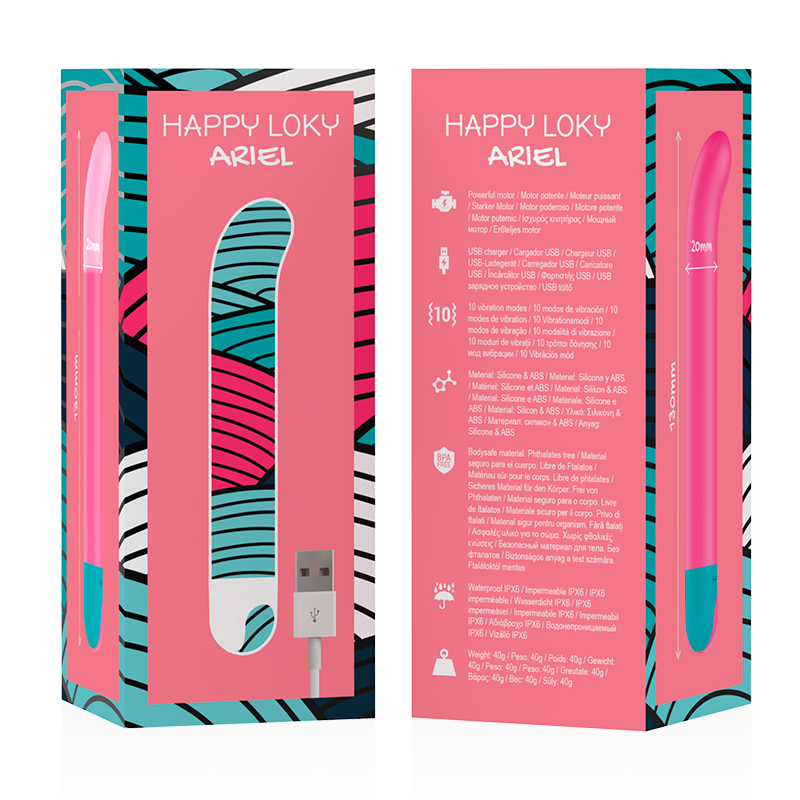 Ariel G-Spot Vibrator | 13.0 cm x 2.0 cm | HAPPY LOKY