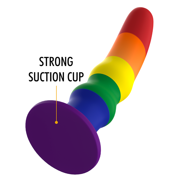 Kuno Pride Vibrating Silicone Dildo 15.5 cm × 4 cm – MYTHOLOGY