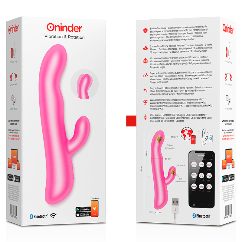 Oslo Vibration & Rotation Rabbit – App-Controlled – ONINDER