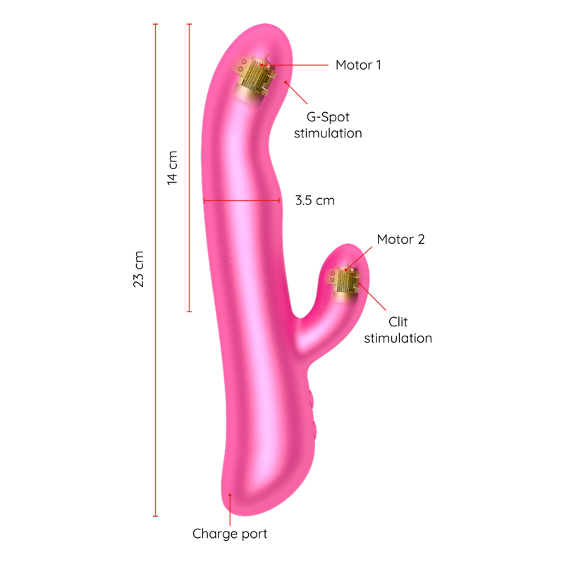 Oslo Vibration & Rotation Rabbit – App-Controlled – ONINDER