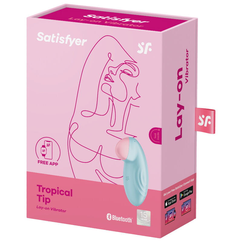 SATISFYER - TROPICAL TIP LAY-ON VIBRATOR LILAC