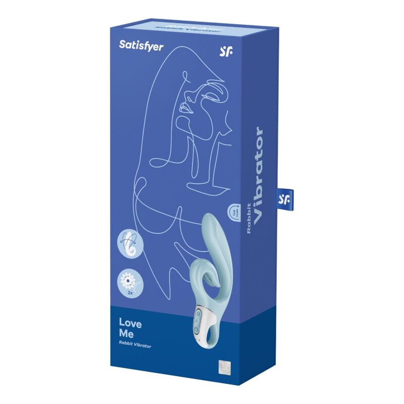 SATISFYER - LOVE ME RABBIT VIBRATION RED