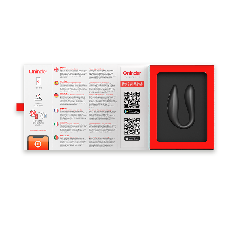 Lisboa Couples Vibrator – App-Controlled, Dual Stimulation, IPX7 – ONINDER