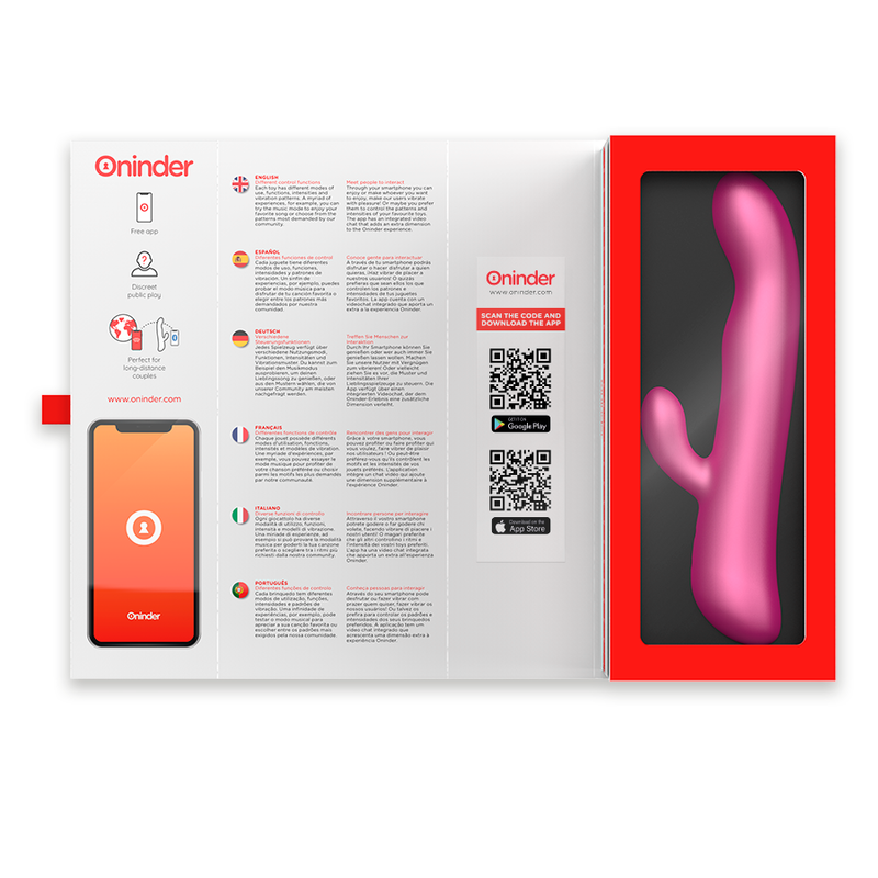 Oslo Vibration & Rotation Rabbit – App-Controlled – ONINDER