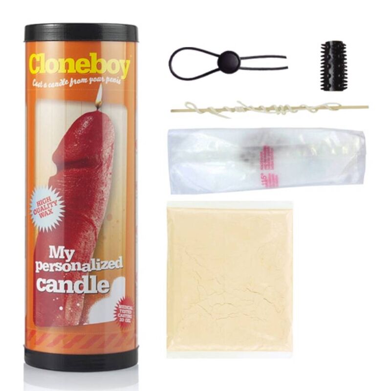 Candle-Shaped Penis Cloner Kit – Skin-Safe Alginate, 3-min Mould