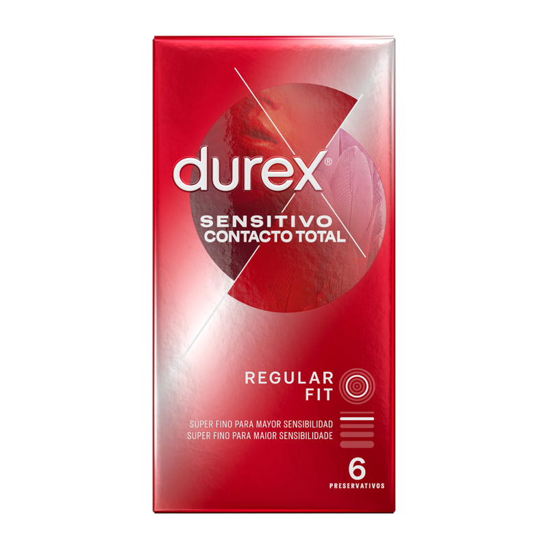 DUREX Sensitive Total Contact Condoms – 6 Units