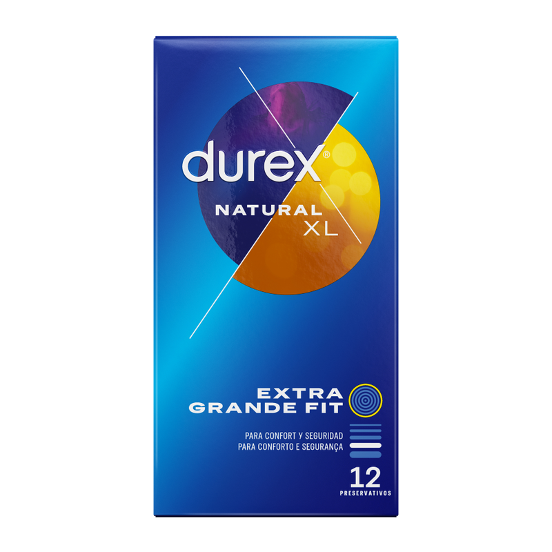 DUREX -Natural XL Condoms – 12 Units