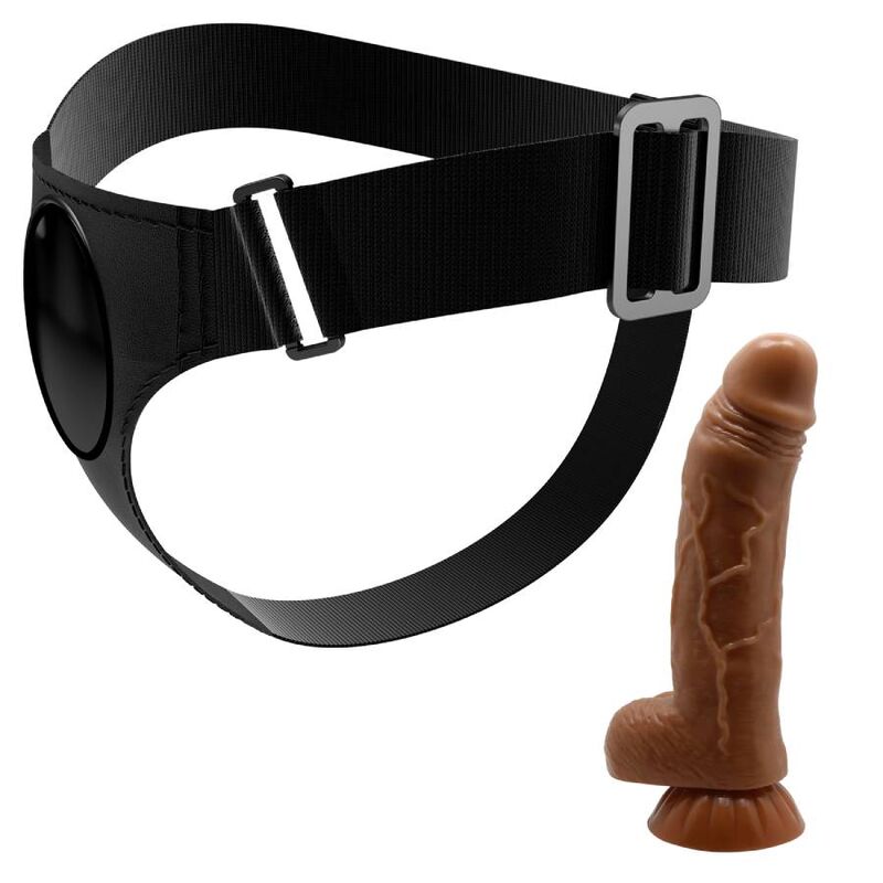 Harness Briefs with Realistic Dildo 20 cm - Universal Strap-On - Pretty Love