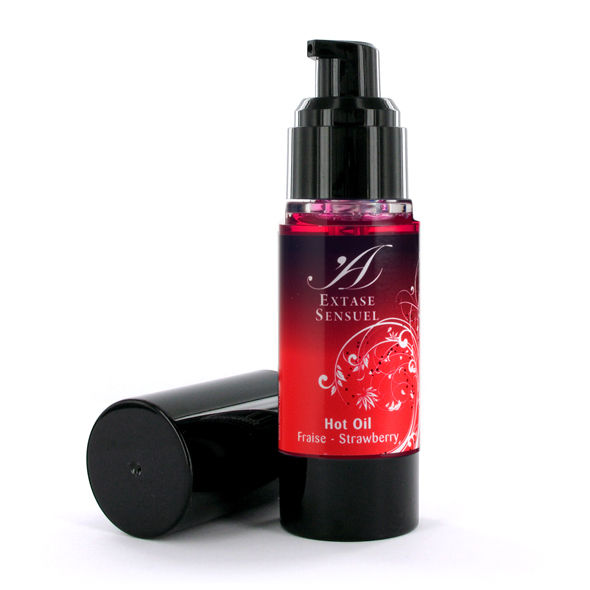 Strawberry Heat Stimulating Massage Oil | 30 ml | EXTASE SENSUAL