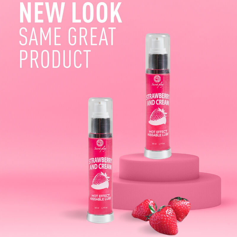 2-in-1 Heat-Effect Lubricant & Massage Gel – Strawberry Cream | 50 ml | SECRETPLAY