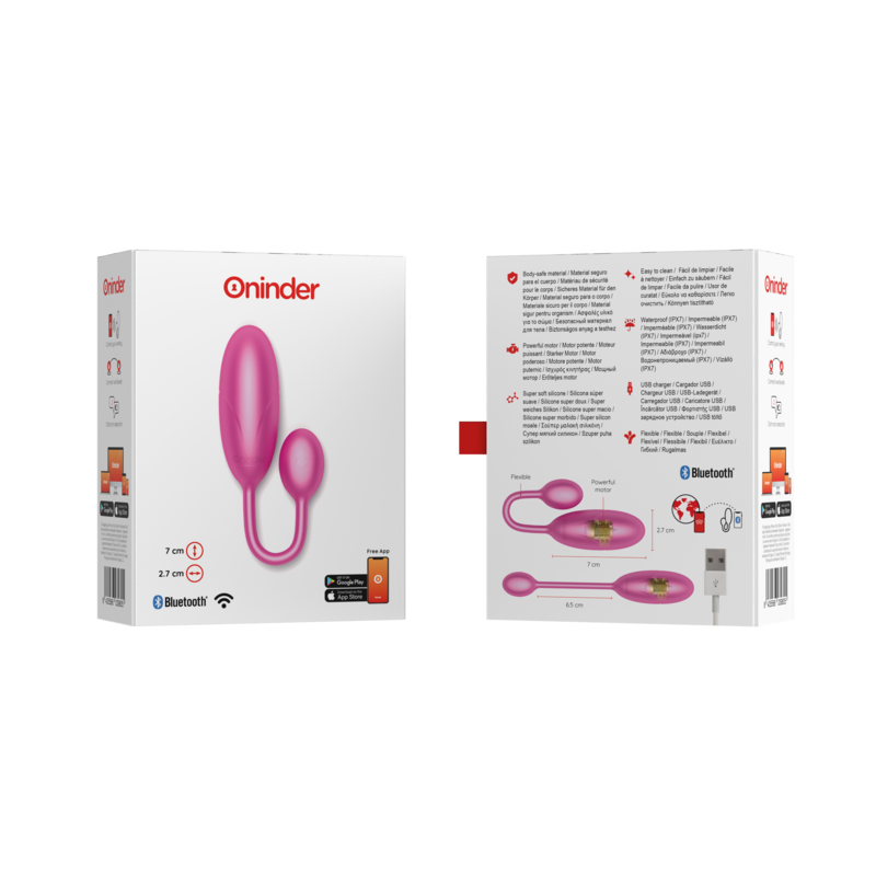 App-Controlled Vibrating Egg | 7 x 2.7 cm | ONINDER DENVER