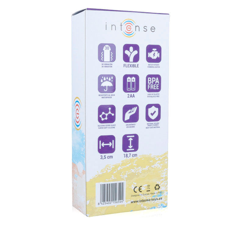 Leo Silicone Vibrator – Lilac – 18.7 cm – INTENSE