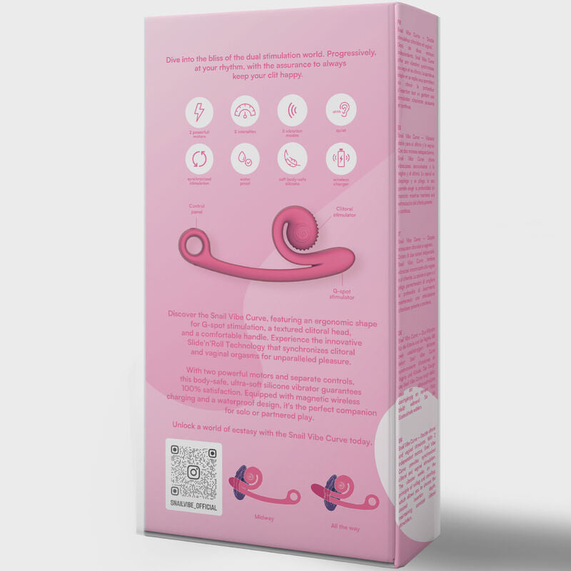 SNAIL VIBE - CURVE VIBRATOR PEACH