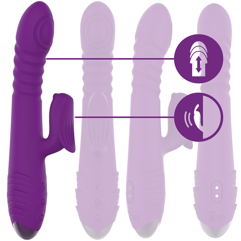 Iggy Up-and-Down Rabbit Vibrator – Rechargeable – 24 cm – INTENSE
