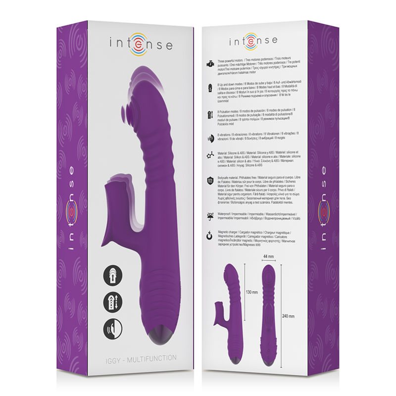 Iggy Up-and-Down Rabbit Vibrator – Rechargeable – 24 cm – INTENSE