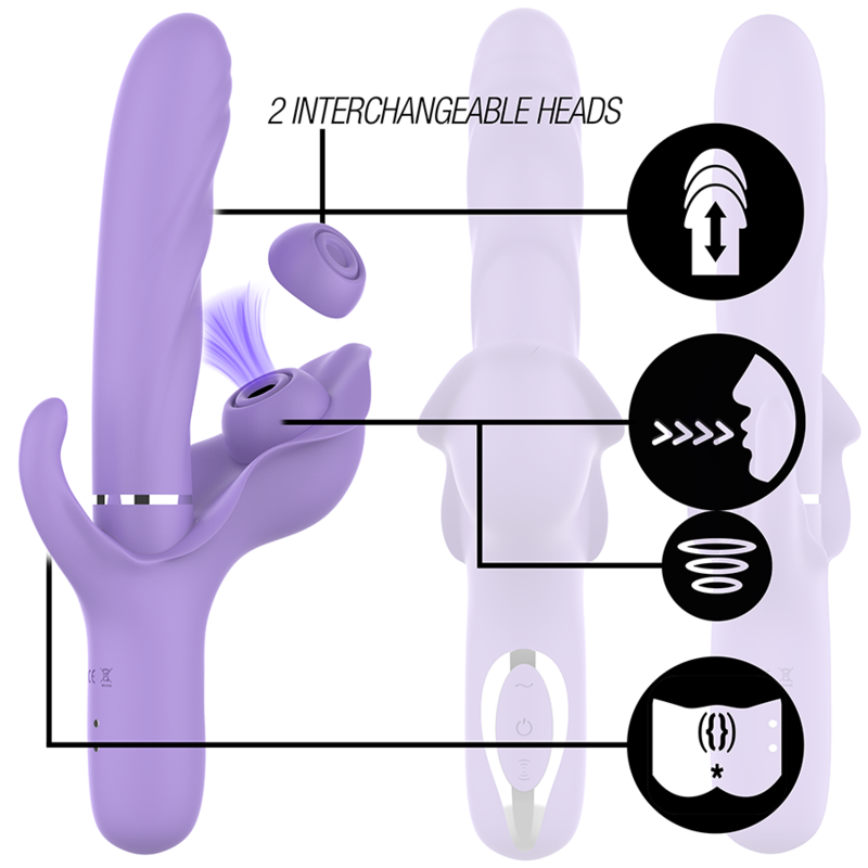 Billie Multifunction Vibrator - Up and Down, Suction, Pulsation - INTENSE