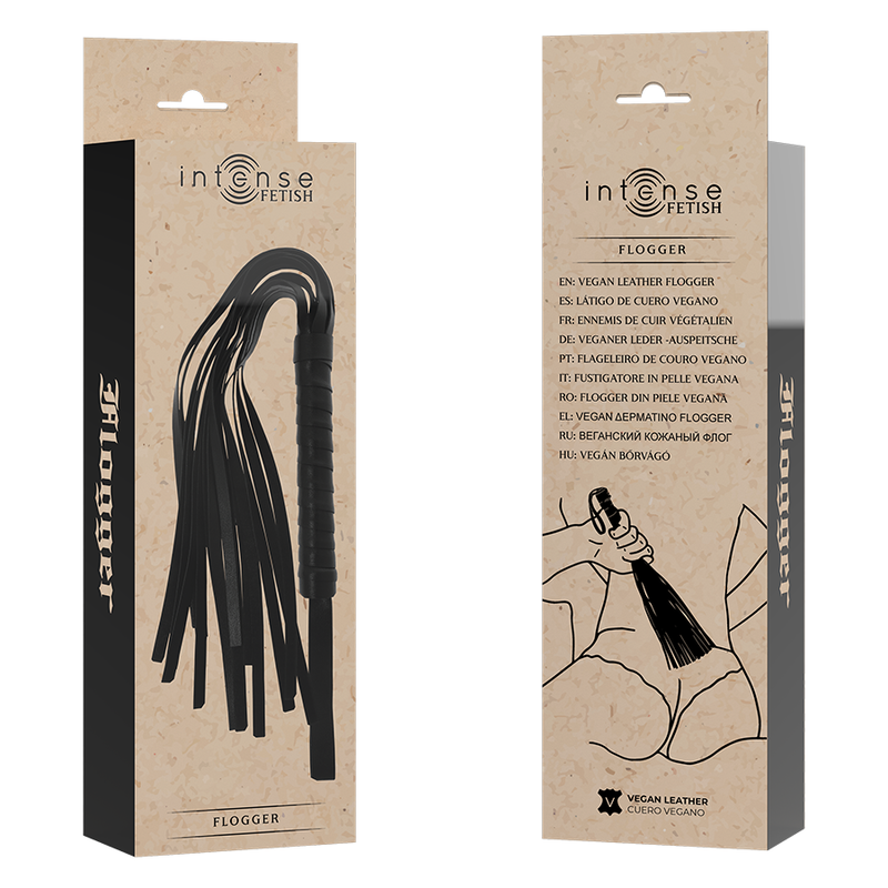 Fetish Vegan Leather Flogger – INTENSE