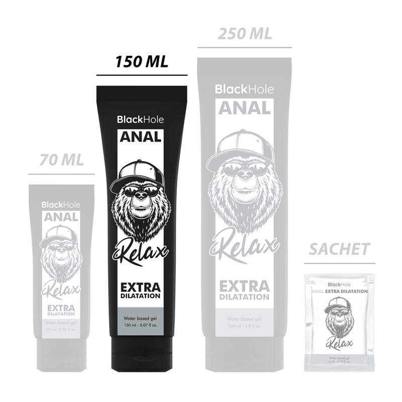 Water-Based Anal Dilation Gel | 150 ml | BLACK HOLE