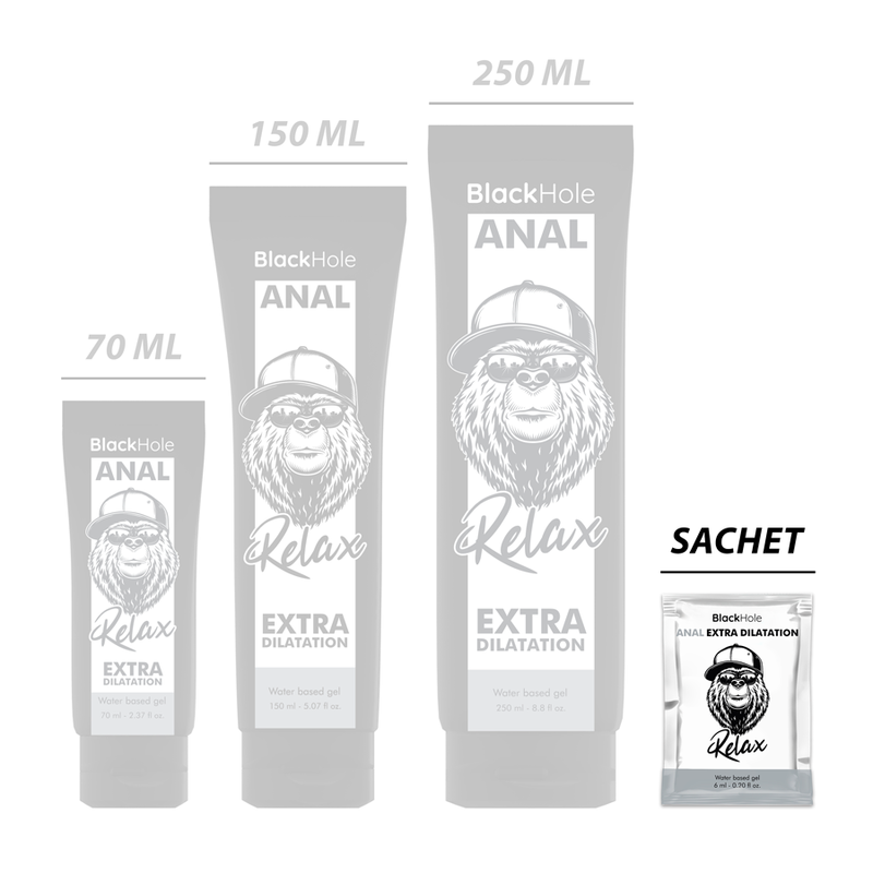 Black Hole Water-Based Anal Relax Gel | Extra Dilation | 6 ml Single-Dose
