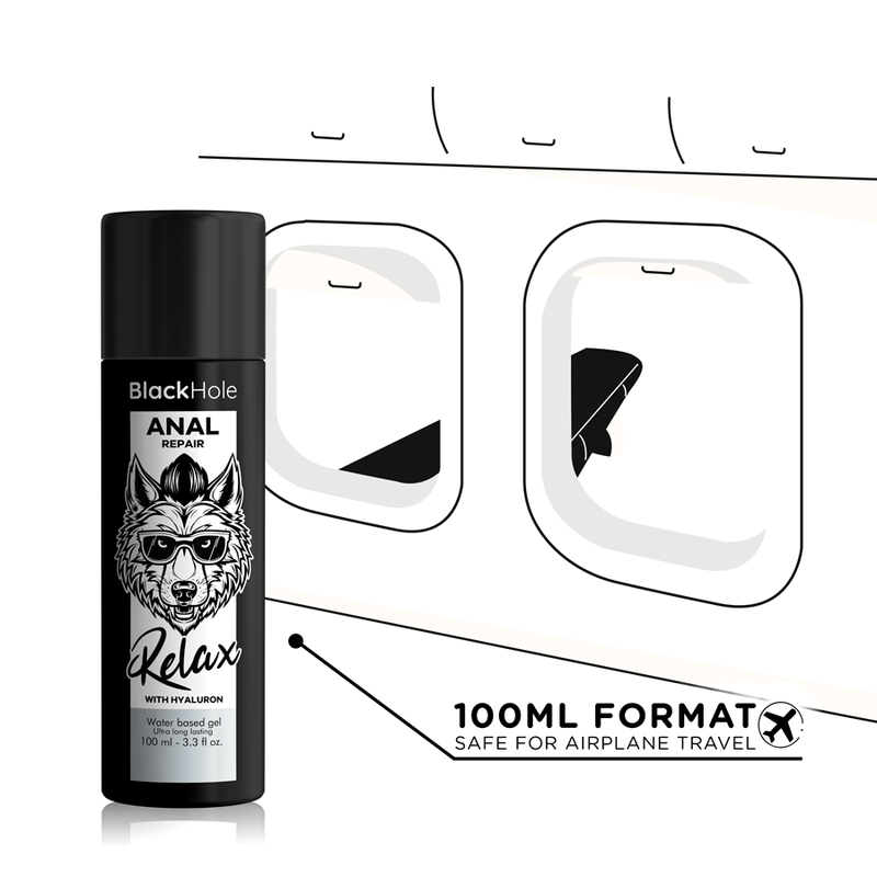 Anal Repair Water-Based Relax with Hyaluron | 100 ml | BLACK HOLE