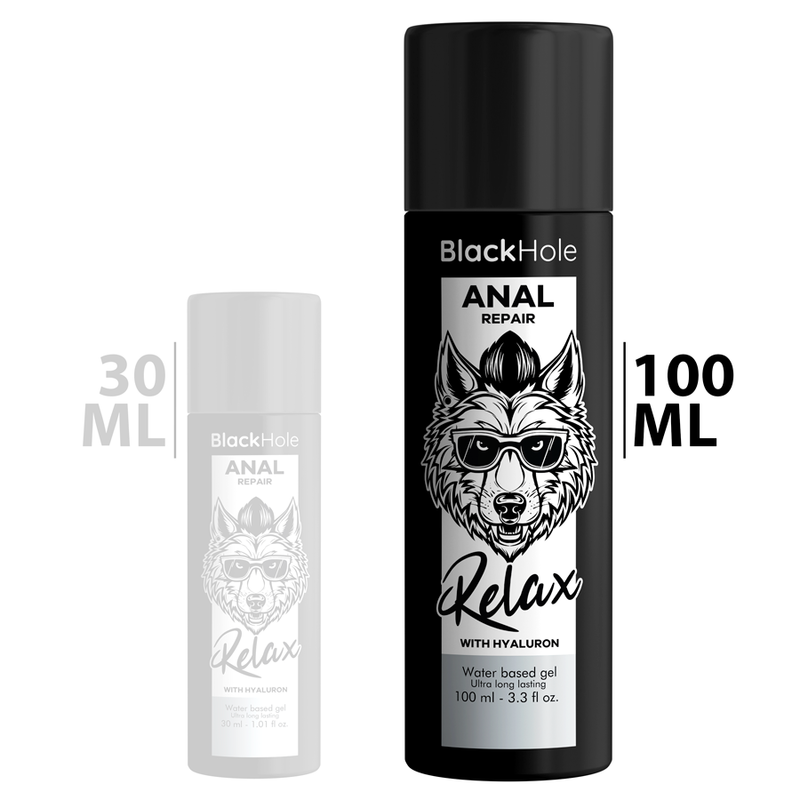 Anal Repair Water-Based Relax with Hyaluron | 100 ml | BLACK HOLE