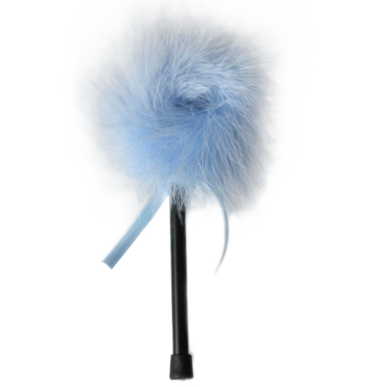 SECRETPLAY - LIGHT BLUE MARABOU DUSTER