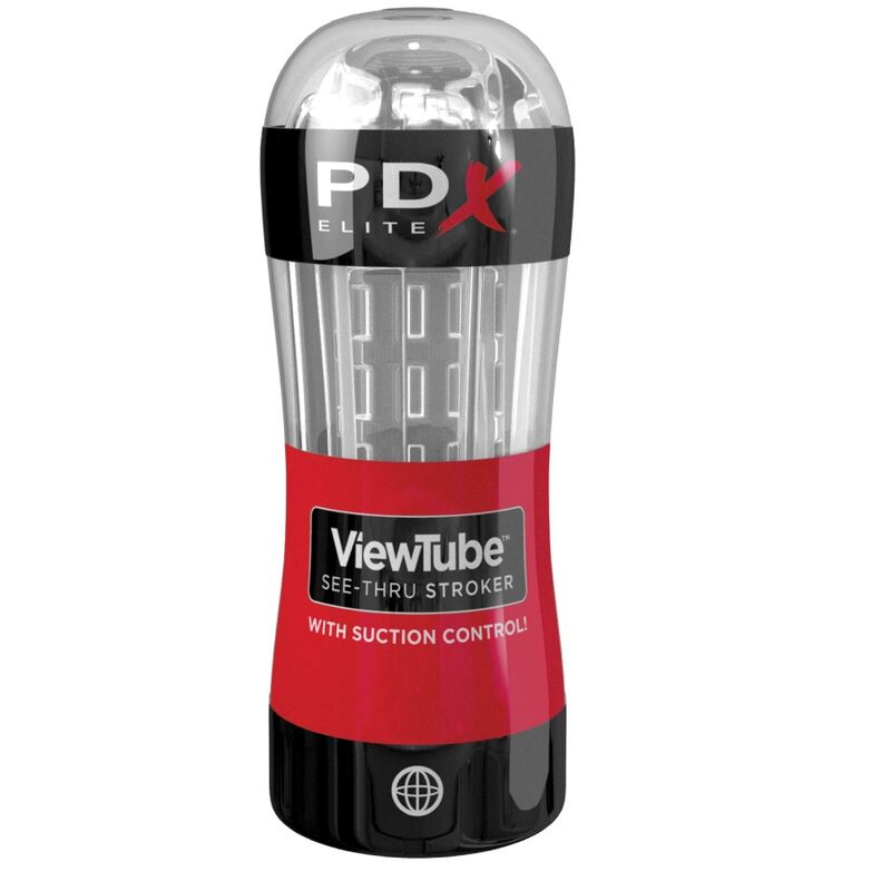 PDX ELITE - STROKER VIEWTUBE MASTURBATOR CONTROL TRANSPARENT STIMULATING WAVES