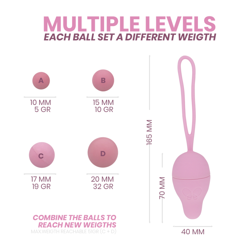 Kegel Pelvic Rehabilitation Ball Set | 35–5 g | INTIMICHIC