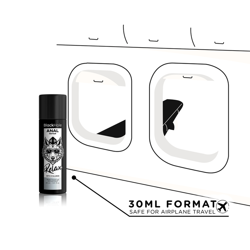 Anal Repair Water-Based Relax with Hyaluron | 30 ml | BLACK HOLE