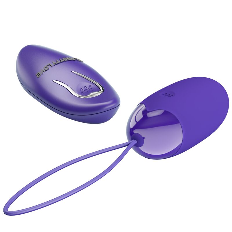 Violet remote-control vibrating egg, 12 modes | PRETTY LOVE