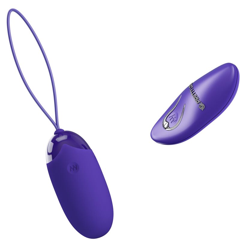 Violet remote-control vibrating egg, 12 modes | PRETTY LOVE