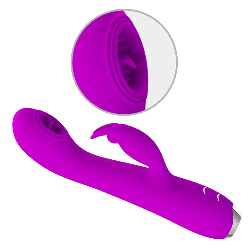 PRETTY LOVE - RACHEL RECHARGEABLE VIBRATOR WITH STIMULATING WAVES PURPLE