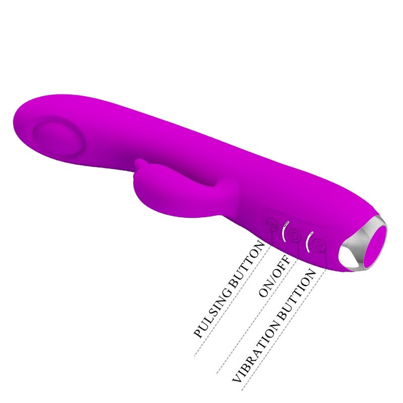 PRETTY LOVE - REGINA VIBRATOR - RECHARGEABLE STIMULATING WAVES PURPLE